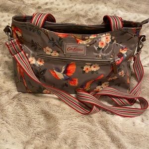 Cath Kidston zipper handbag grey bird print